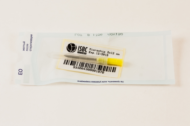 Микрочип в игле VetTag N20 (2*12 мм)