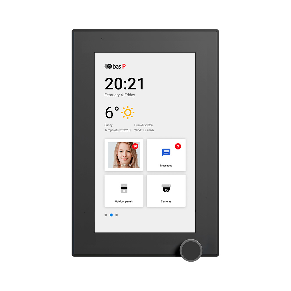 IP видеодомофон c ОС Android AZ-07L BLACK