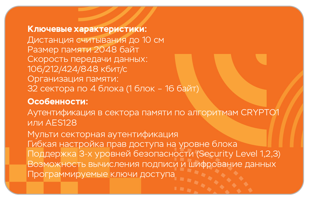 Бесконтактная смарт-карта X 2K ISO Card (7 byte UID)