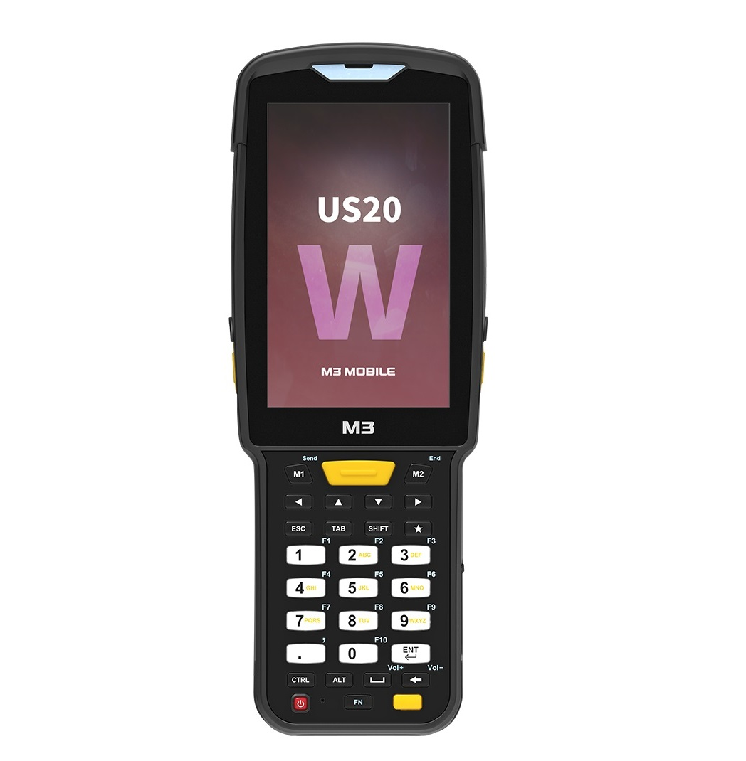 Терминал сбора данных M3 Mobile US20W, Android 10, Zebra SE4770, 4 ГБ / 64 ГБ, Qualcomm Snapdragon SDA660, 2,2 ГГц, восемь ядер, 6700 мАч, S20W0C-Q2CWRE-HF