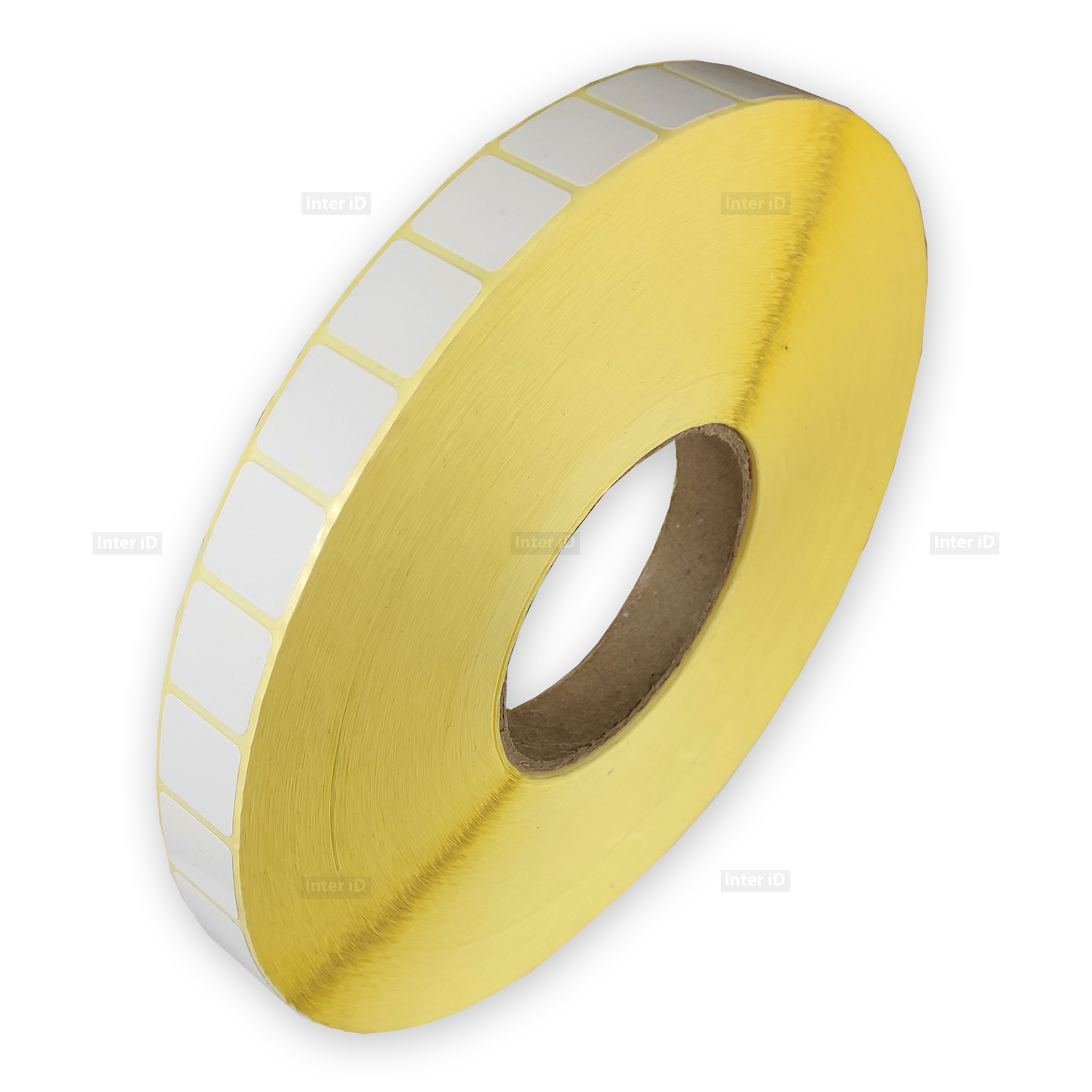 Термотрансферные этикетки 20х20 мм, полуглянец, 10000 шт./р., диаметр втулки 76 (2,9 дюйма)