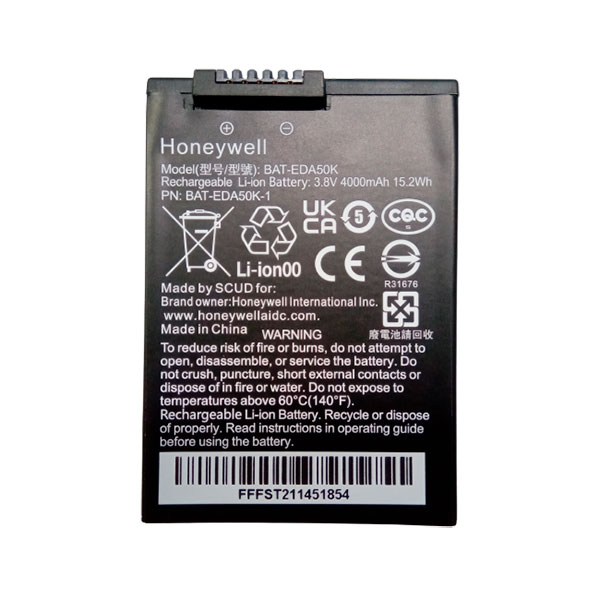 Аккумулятор для ТСД Honeywell EDA50K, EDA51K 4000 мАч BAT-EDA50K-1