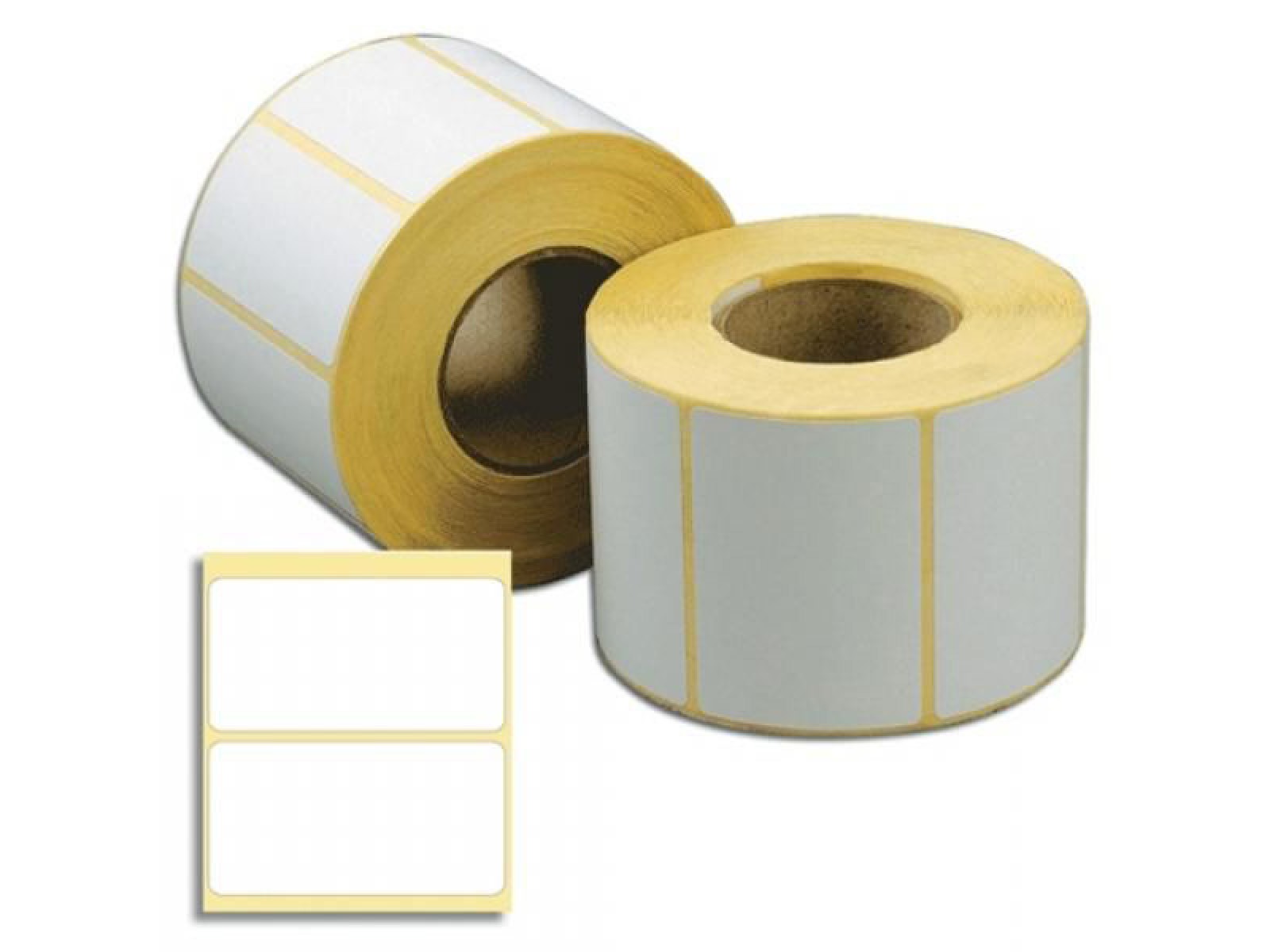 Термоэтикетки 40х70 мм, ЭКО, 500 шт/р, диаметр втулки 40 мм (1,5 дюйма)