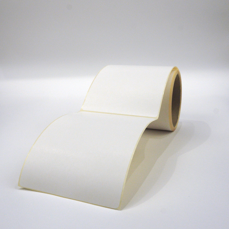 Термоэтикетки 75х120 мм, ЭКО, 300 шт./р., 34 рул./коробка, диаметр втулки 40 мм (1,5 дюйма)