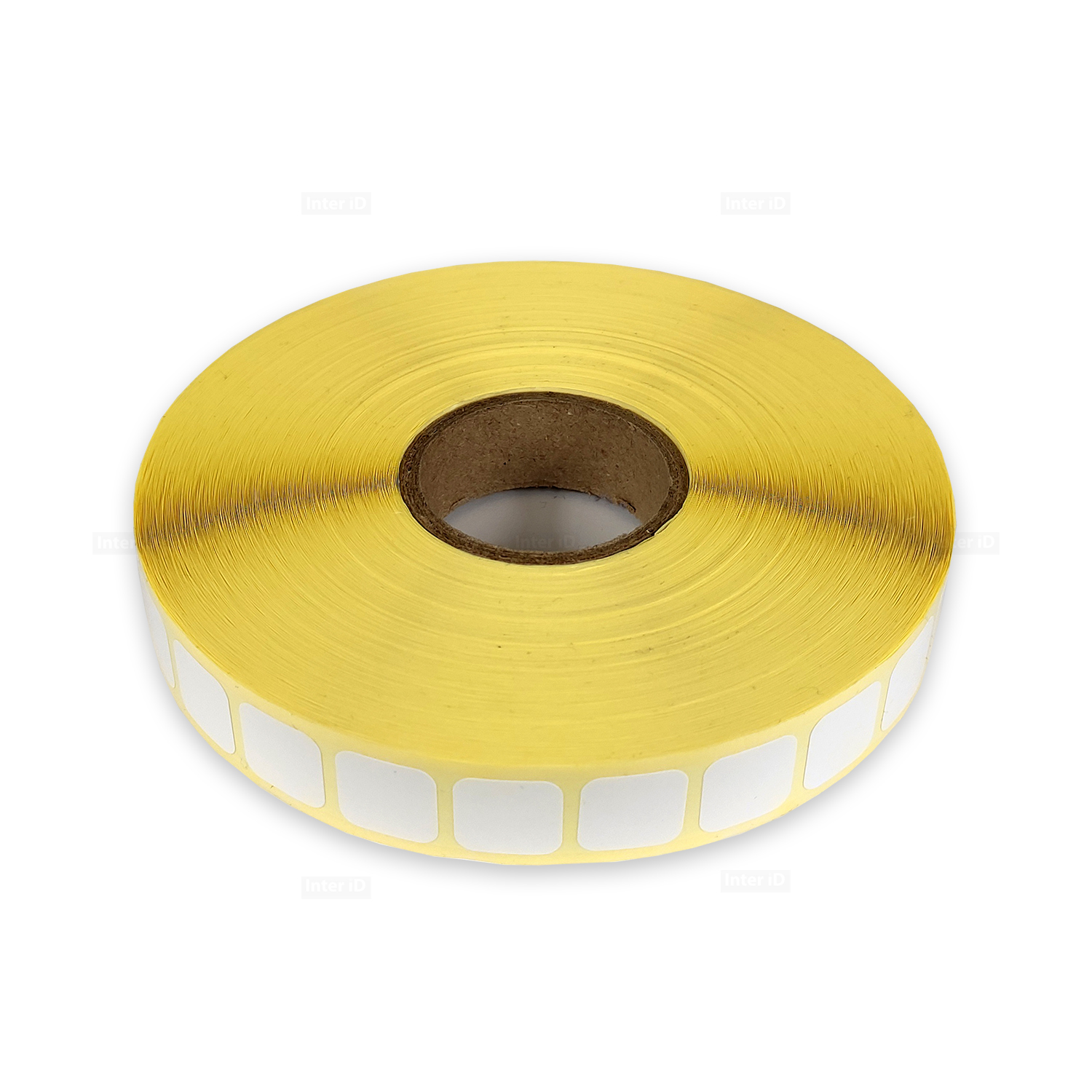 Термотрансферные этикетки 15х15 мм, полипропилен, 5000 шт./р., диаметр втулки 40 мм (1,5 дюйма)