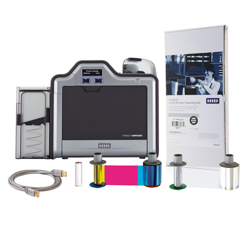 Принтер пластиковых карт Fargo HDP5000 SS односторонний, 300 dpi, USB (2.0), Ethernet, 89600