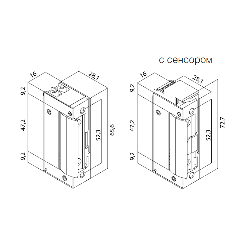 Электрозащелка миниатюрная 51B10