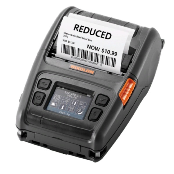 Мобильный принтер этикеток Bixolon XM7-30, 203 dpi, RS-232, USB, Bluetooth, MFi XM7-30iaK
