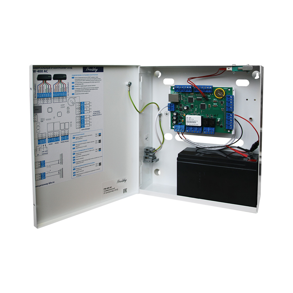 Универсальный IP контроллер СКУД PW-400 AC v.3
