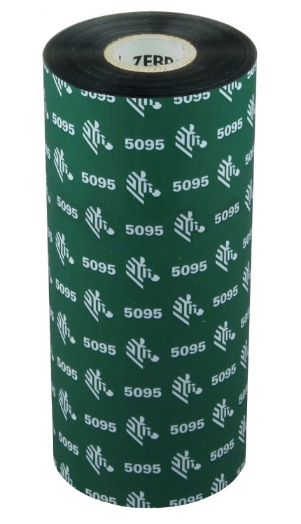 Риббон Zebra 5095 154 мм х 450 м, Resin, намотка OUT, втулка ширина 154 мм, диаметр 25,4 мм (1 дюйм), 05095BK15445