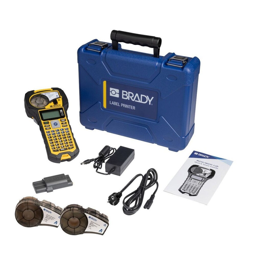 Ленточный принтер Brady M210 (ENG) комплект монтажника в кейсе