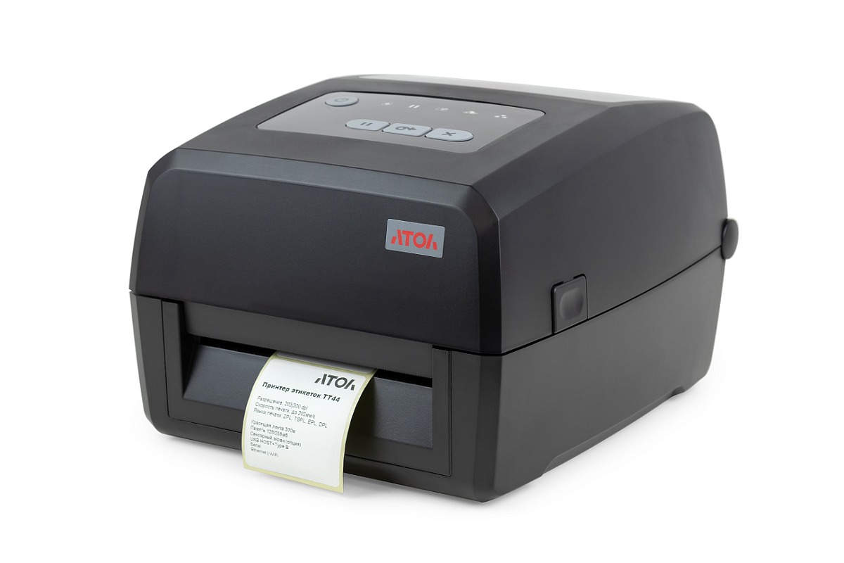 Принтер этикеток АТОЛ ТТ44, 203 dpi, USB, Ethernet, RS-232 60110