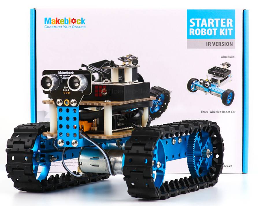 Робототехнический набор Makeblock Starter Robot Kit-Blue (IR Version) (DGS 90004)