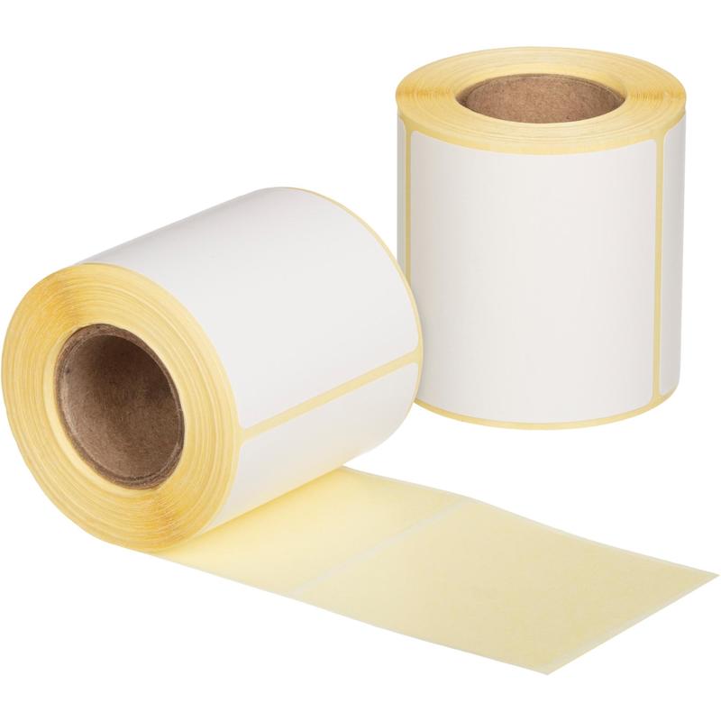 Термотрансферные этикетки 80х50 мм, полуглянец, 1000 шт/р, диаметр втулки 40 мм (1,5 дюйма)