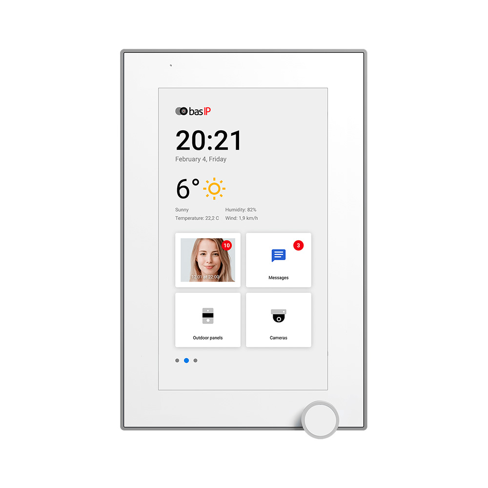 IP видеодомофон c ОС Android AZ-07L WHITE