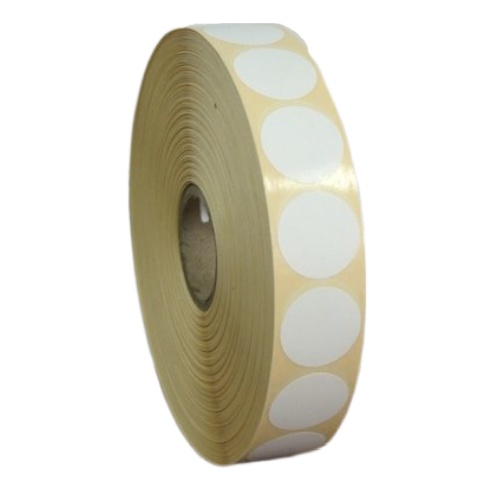 Термотрансферные этикетки 20х20 мм, полуглянец, 2000 шт/р, диаметр втулки 40 мм (1,5 дюйма)