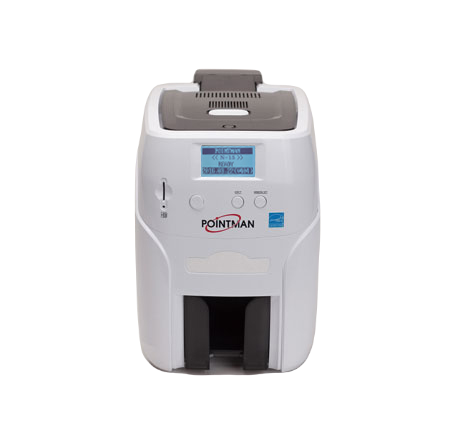 Принтер пластиковых карт Pointman Nuvia N25 двусторонний,  300 dpi, USB, Ethernet, N25-0001-00-S