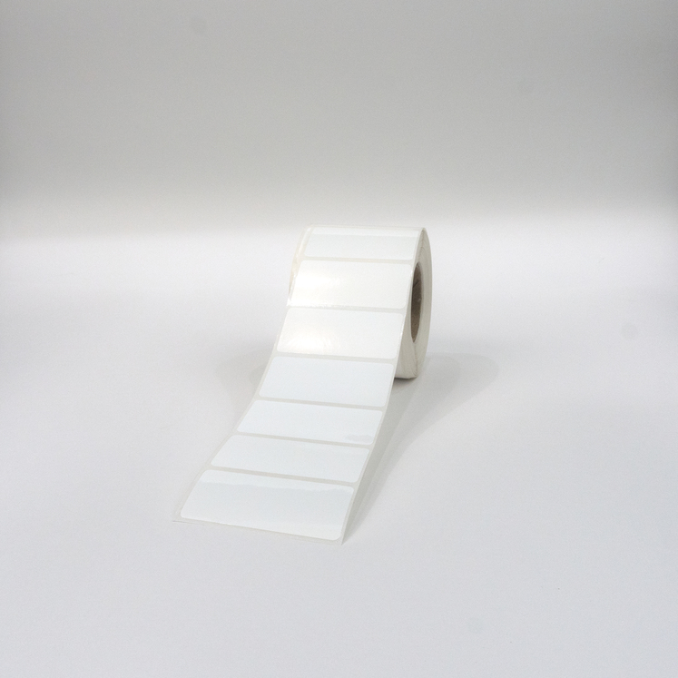 Термотрансферные этикетки 100х60 мм, полипропилен, 500 шт./р., диаметр втулки 40 мм (1,5 дюйма)