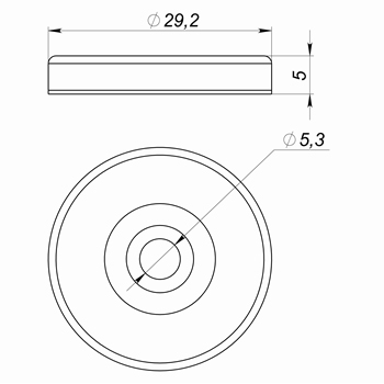 NFC метка ISBC Tags ReflectHF 100-11405