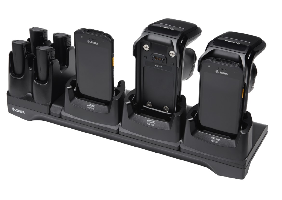 3-слотовый кредл на RFD40 и 4 батарей для TC21, TC26 CRD3S4T-RFD40-TC2X-CHG-1R