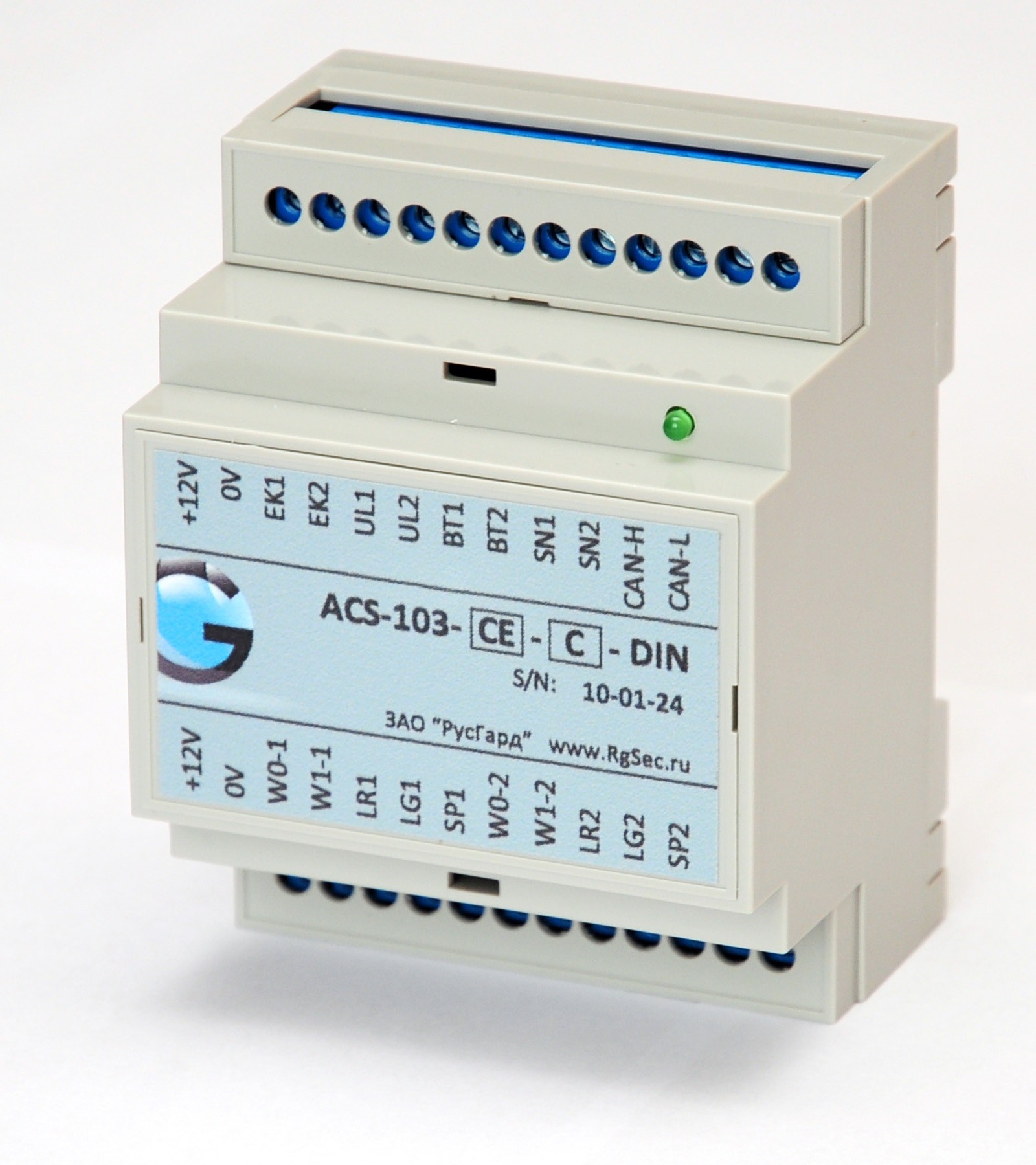 Контроллер  RusGuard СКУД ACS-103-C-DIN(M)