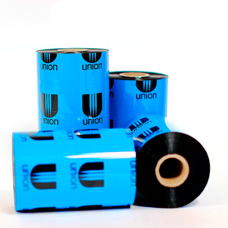 Риббон Union Chemicar 300м/60мм/60мм/1", смола (UR302), черный, намотка - OUT, UR302-300-60-60-1