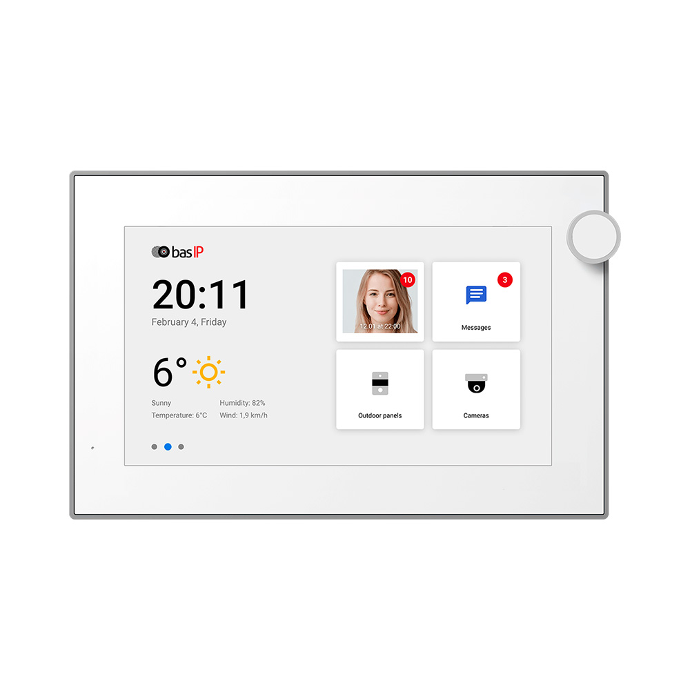 IP видеодомофон c ОС Android и Wi-Fi AZ-07LF WHITE