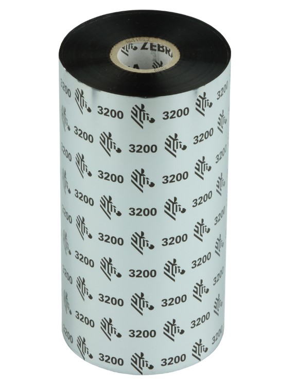Риббон Zebra 3200 156 мм х 450 м, Wax-Resin, намотка OUT, втулка ширина 156 мм, диаметр 25,4 мм (1 дюйм), 03200BK15645