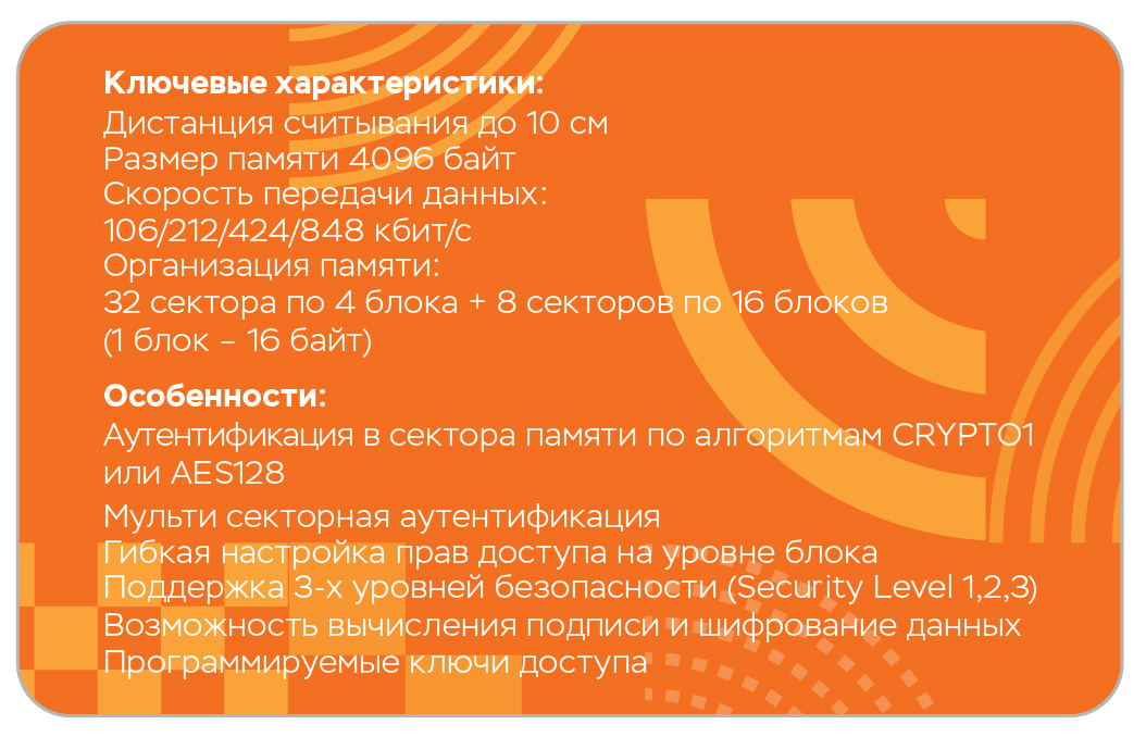 Бесконтактная смарт-карта X 4K ISO Card (7 byte UID)