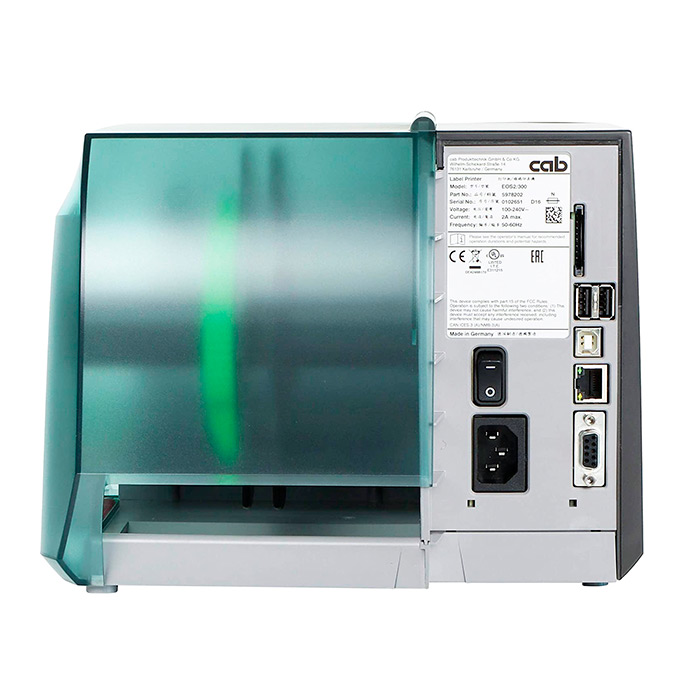 Принтер этикеток Cab SQUIX 6.3/200, 203 dpi, Bluetooth, RS-232, Ethernet, USB 5977034