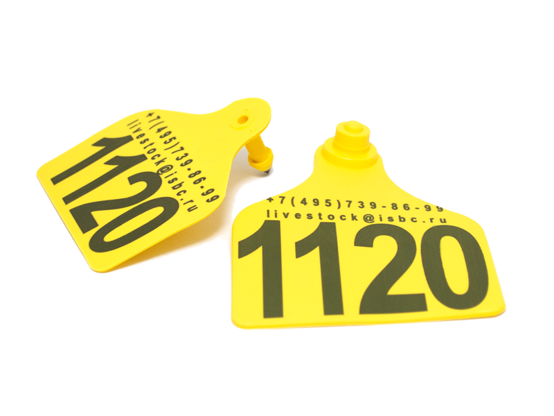 Комплект визуальных бирок F13/М25 для КРС
