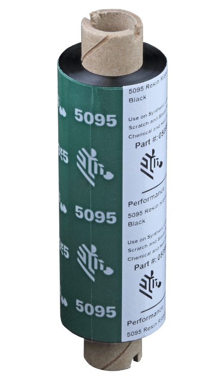 Риббон Zebra 5095 84 мм х 74 м, Resin, намотка OUT, втулка ширина 84 мм, диаметр 12,5 мм (0,5 дюйма), 05095GS08407