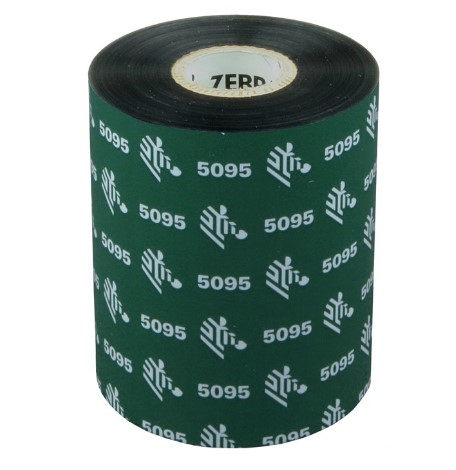 Риббон Zebra 5095 83 мм х 450 м, Resin, намотка OUT, втулка ширина 83 мм, диаметр 25,4 мм (1 дюйм), 05095BK08345