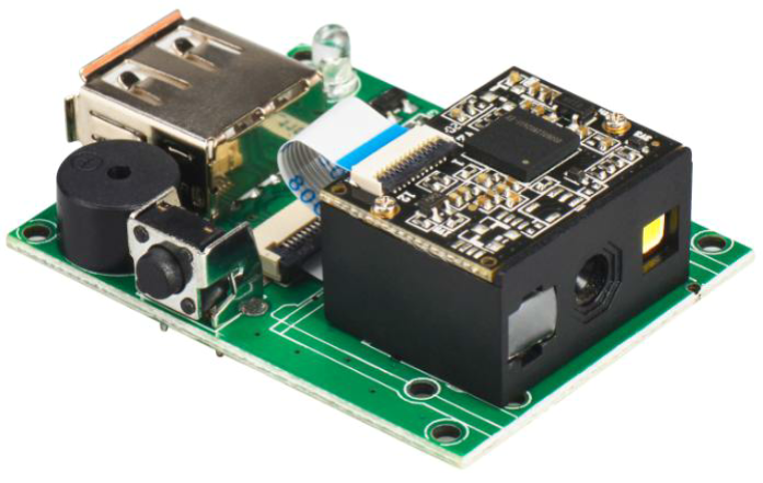 Модульный сканер штрихкода Microchip M821D 2D проводной With Development  board